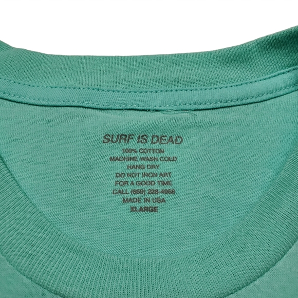 Mens Surf Is Dead T-Shirt NWOT - Picture 3 of 3